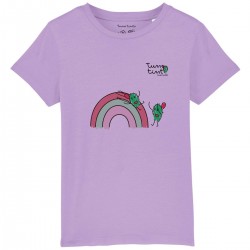 Rainbow slide lavender t-shirt