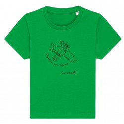 Baby green t-shirt let them...