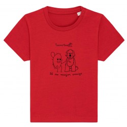 Baby red t-shirt let them...