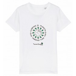 White t-shirt save the planet