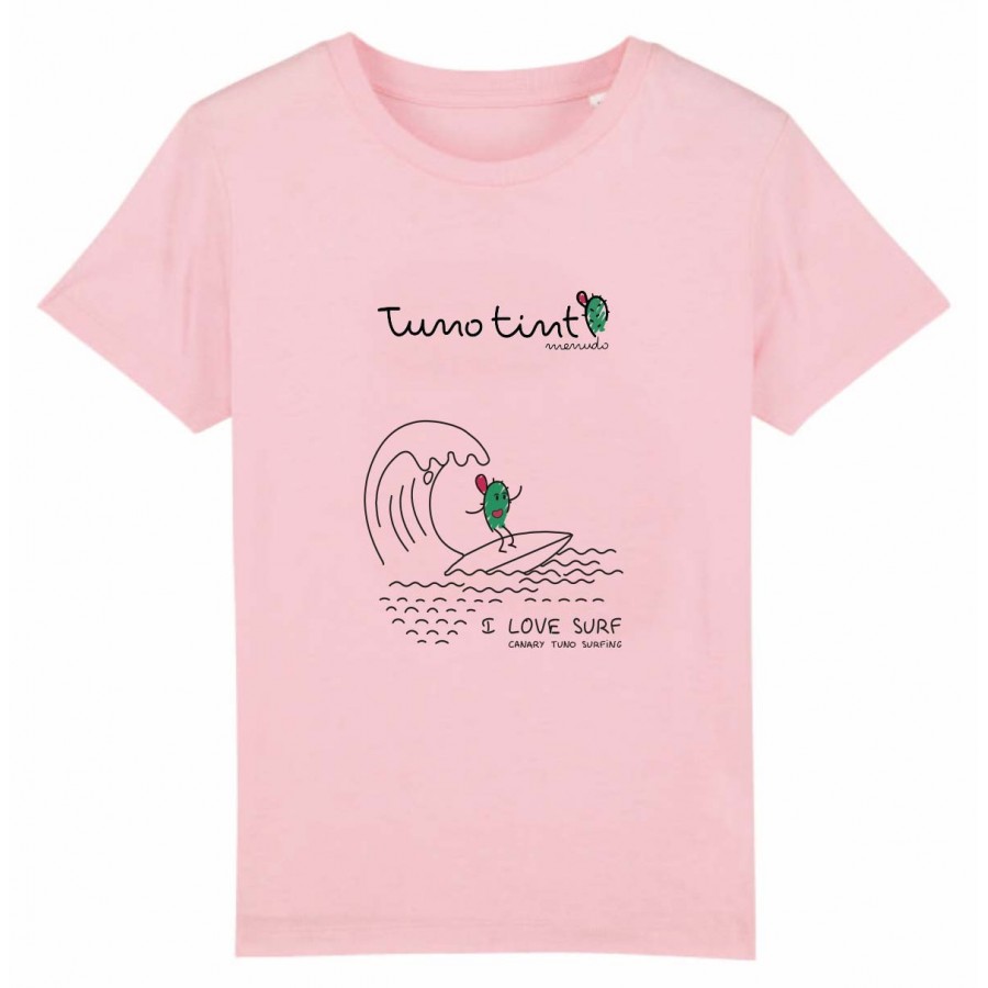 Camiseta tuno surfero rosa