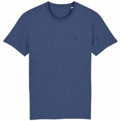 Camiseta azul marino jaspeado